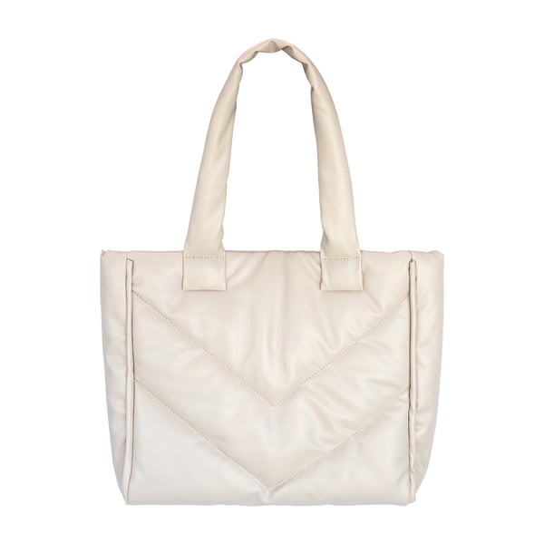 Damen Shopper Tasche Weiss